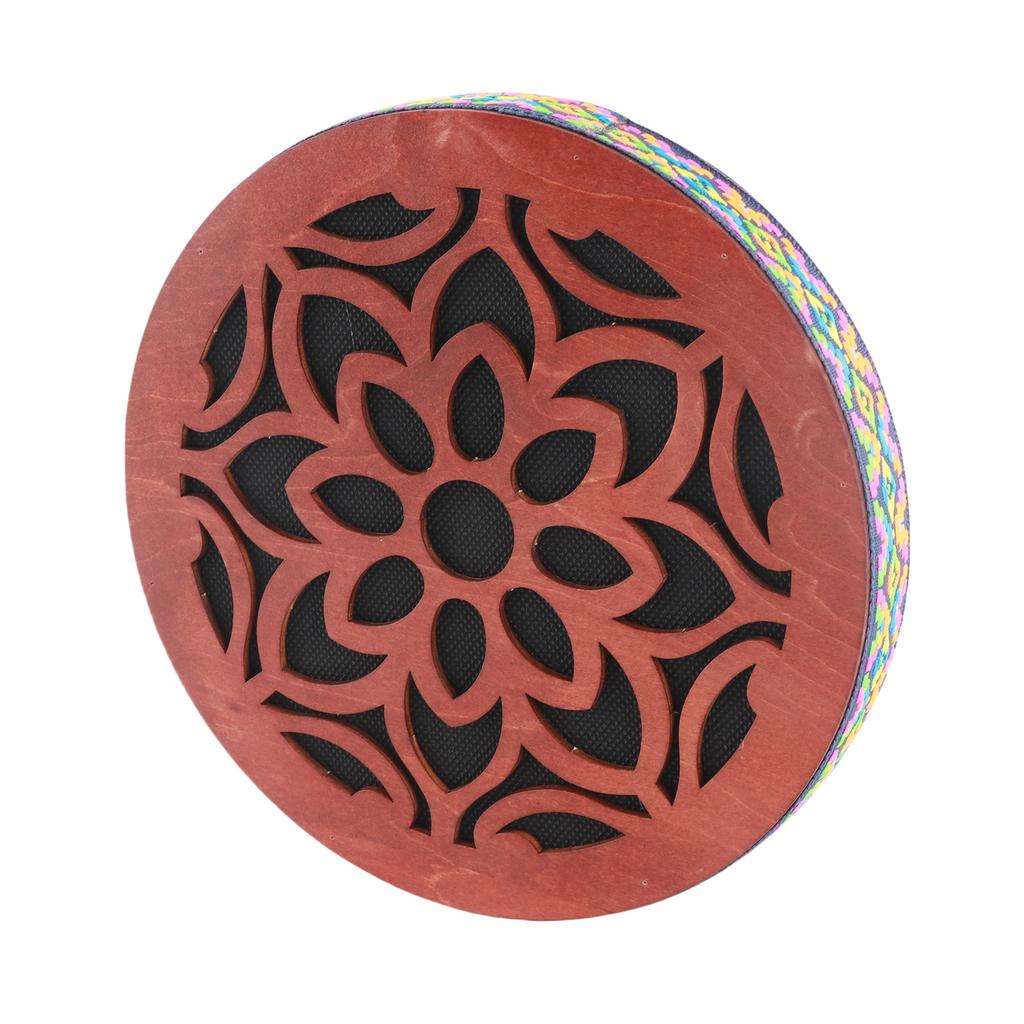 Ocean Drum Ethnic Percussion Instrument Onomatopoeic Music Portable Hand Drum Instrument Water Sound Birch Wooden Drum