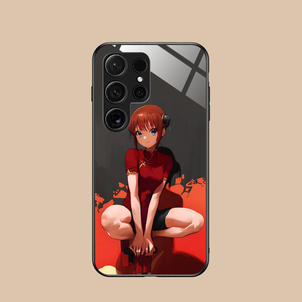 Gintama Kagura Mobile Cell Phone Case for Samsung Galaxy A56 55 54 53 52 51 36 35 34 23 16 15 5G Glass Colorful Cover Smartphone Galaxy A16