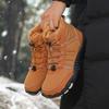 Winter Outdoor Mountaineering Snow Boots Men's Non-slip Waterproof Piled Thickened Warm Five-finger Shoes Cotton Shoes Cold-proof Boots