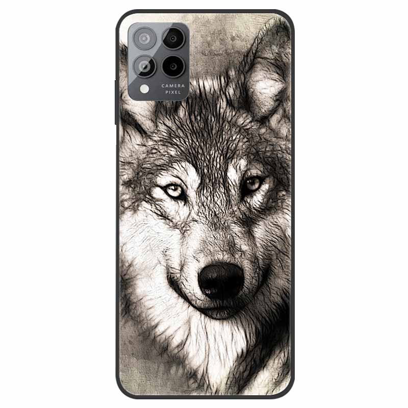 Case For T-Mobile REVVL 6 5G Animals Soft Silicone TPU Phone Back Cover for T-Mobile Revvl 6 Pro 5G Coque Protective Wolf Cat
