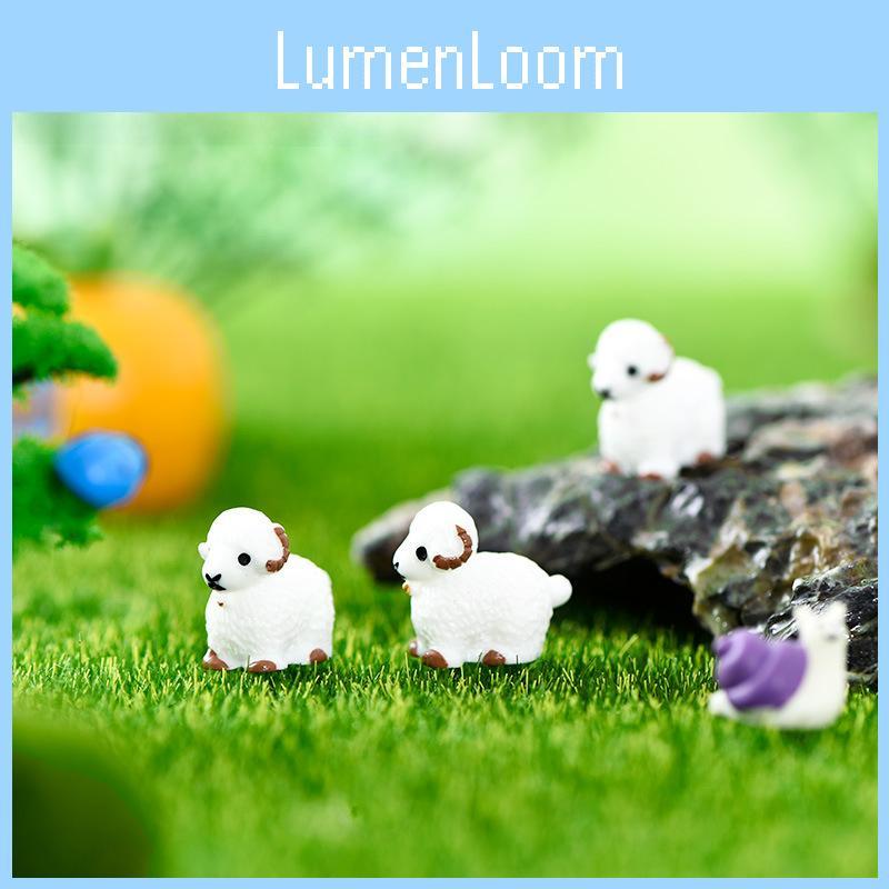 Adorable Resin Sheep Figurine Perfect For Diy Moss Terrariums And Succulent Gardens