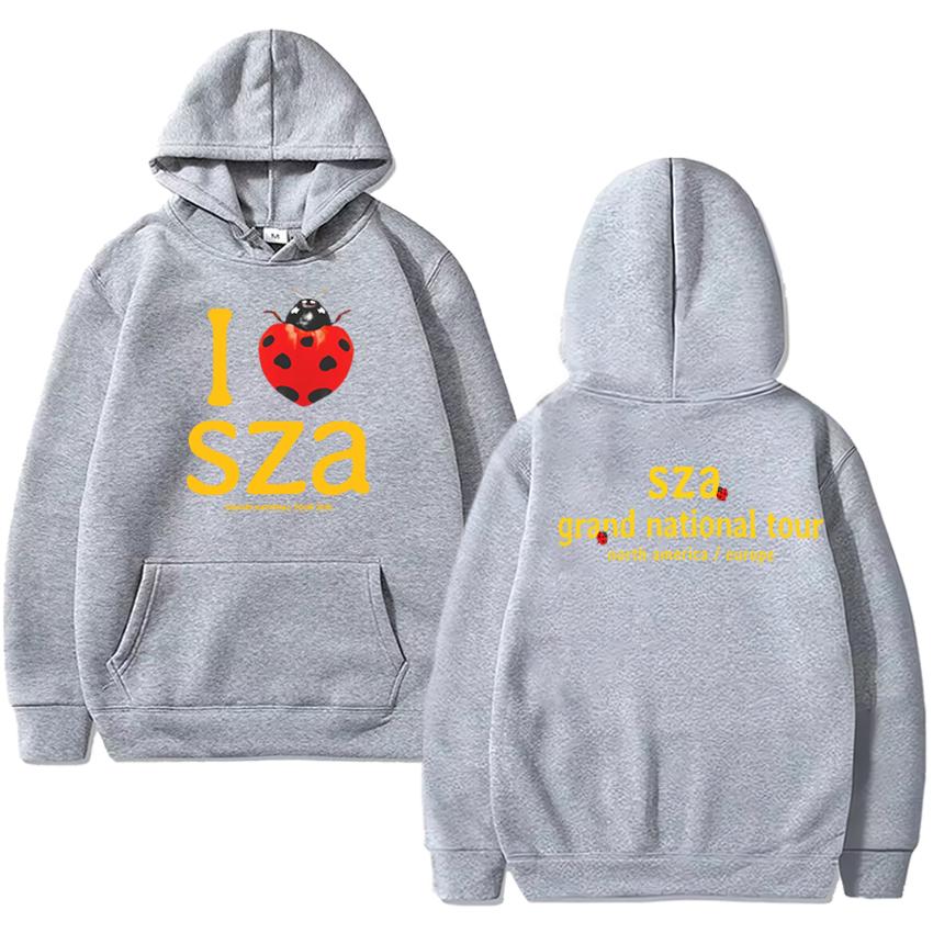 Hot Sale Kendrick Lamar & SZA 2025 GRAND NATIONALS Tour Print Hoodie Unisex Vintage Hip Hop Streetwear Men Women Fleece Pullover