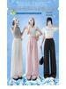 2026 Summer Tencel Linen High-Waisted Wide-Leg Lace Pants for Women