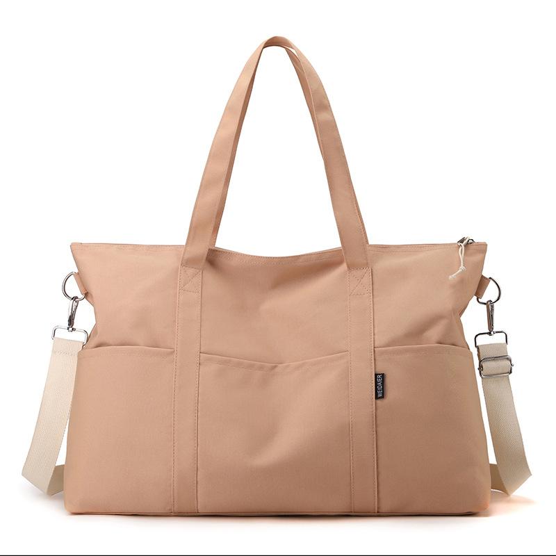 

Women s Large Capacity Commuter Tote Bag Student Shoulder Bag Travel Bag рожевий