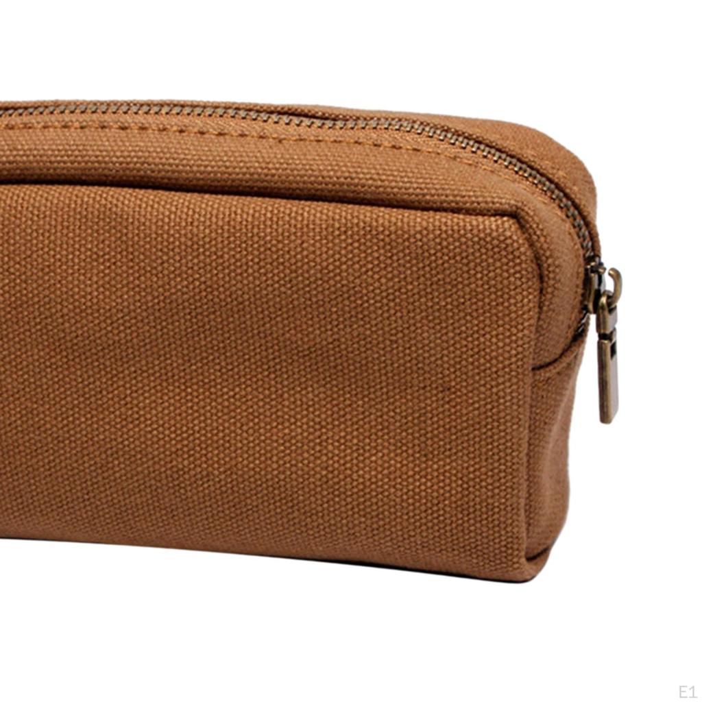 Durable Pen Case Stationery Storage Cosmetic Bag Organizer with Zipper Pencil Pouch for Adults Girls