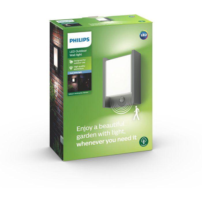 Applique murale - PHILIPS - Arbour IR - 4000K - Anthracite - IP44