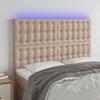 VidaXL LED Headboard Bedroom Furniture Double Bed Accessory Head of Bed Frame Interior Cappuccino 3122519