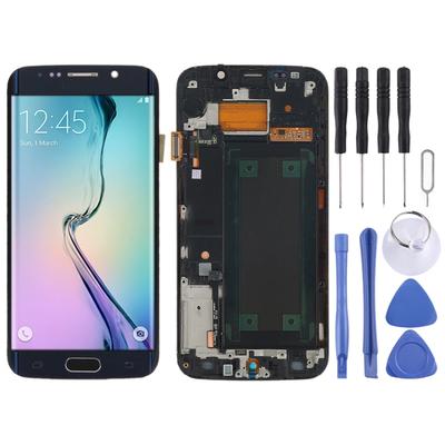 Original Super AMOLED LCD Screen For Samsung Galaxy S6 Edge SM-G925F Digitizer Full Assembly with Frame