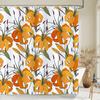 3D Shower Curtains Flowers Bathroom Curtain With Hooks Waterproof Print 180X240Cm Polyester Cloth Bathroom Decoration Screen