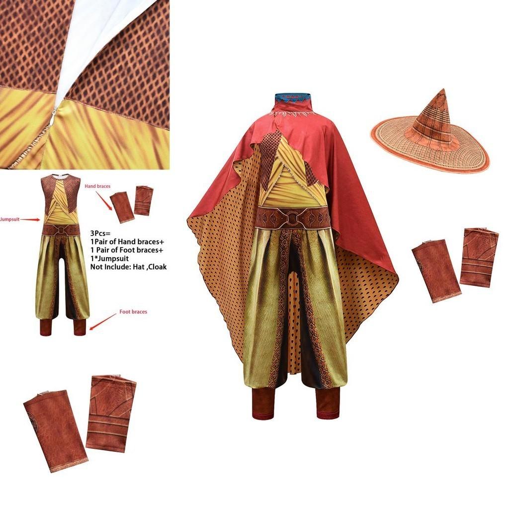 Enchanting Movie Raya And The Last Dragon Kids Cosplay Costume Fancy Set