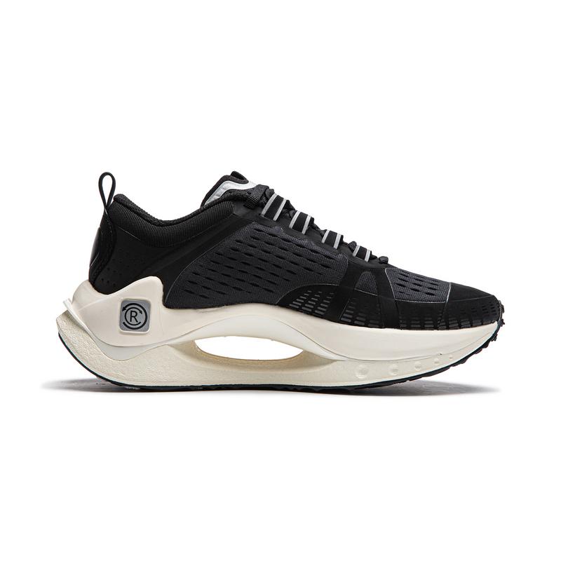 Li Ning Absolute Shadow CRC Reflective Lightweight High Resilience Trendy Sports Casual Shoes Women Casual Shoes Black AZGU042-2