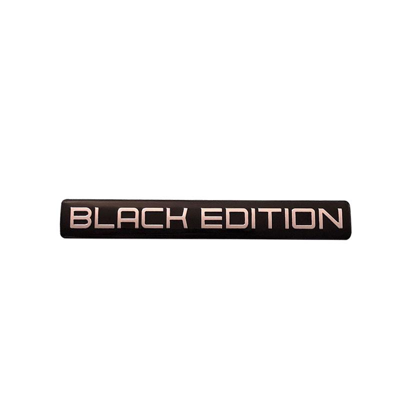 Aluminum Black Edition Car Trunk Decal Sticker Badge Emblem For Laptop Wall Dashboard Motorcycle Decals Car Tuning Decoration