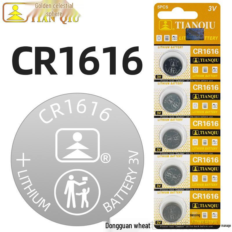 Golden Ball CR2032 Battery for Car Keys, Remotes & Watches (2025/2016)