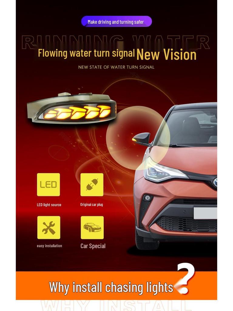 Toyota CHR Sequential Turn Signal & DRL with Blue Tint for Europe/Taiwan Models
