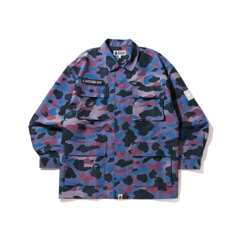 A BATHING APE Bape Shirts Men's Lapel Moderate 0ZXSTM003105J