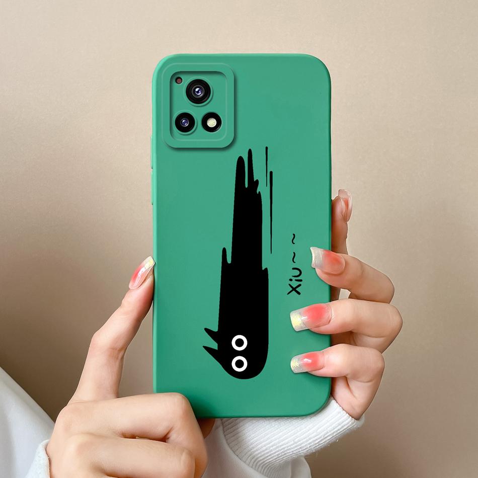 For Vivo Y72 Y72S Y52S Y54S Phone Case Stylish Design Soft Liquid Silicone Back Cover For Vivo Y 72 Y 52S Y 54S Shockproof Funda