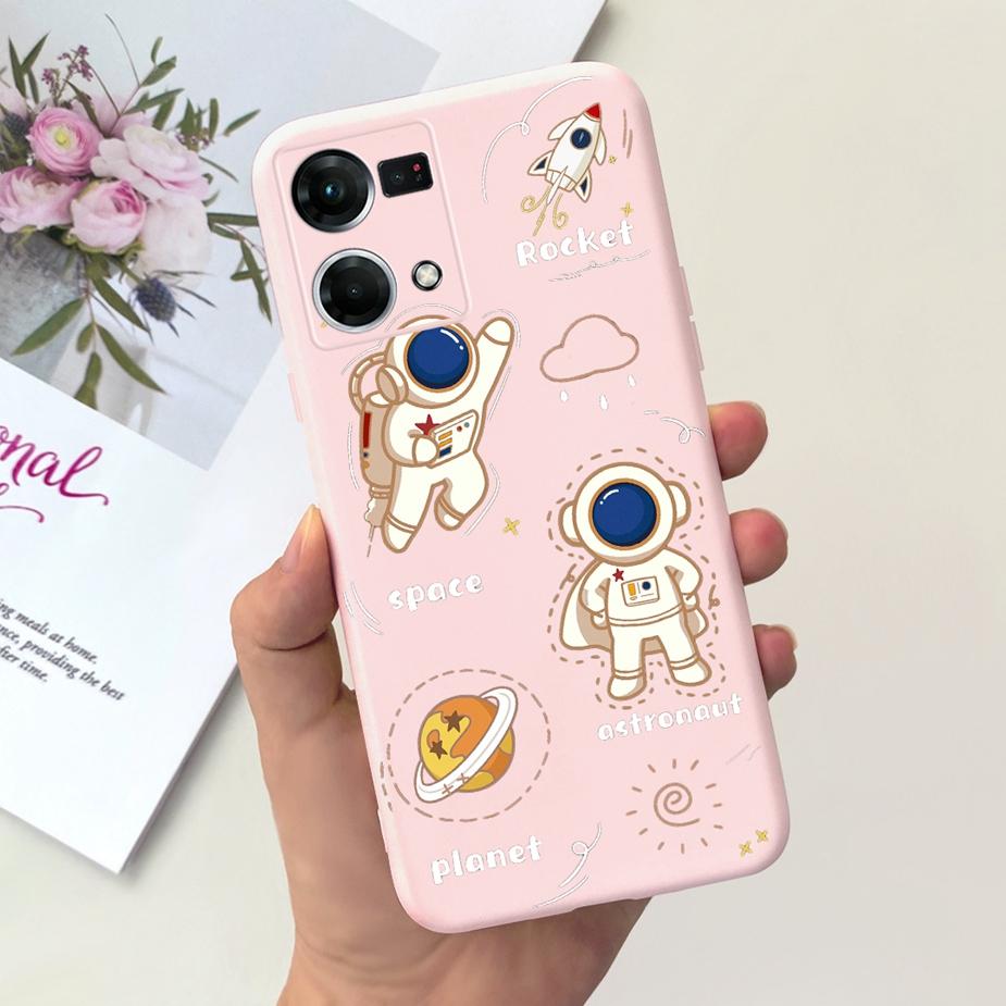 For Oppo Reno7 4G Case Oppo F21 Pro CPH2363 Stylish Candy Painted Cover Soft Silicone Phone Case For Oppo Reno 7 F21Pro 4G Shell