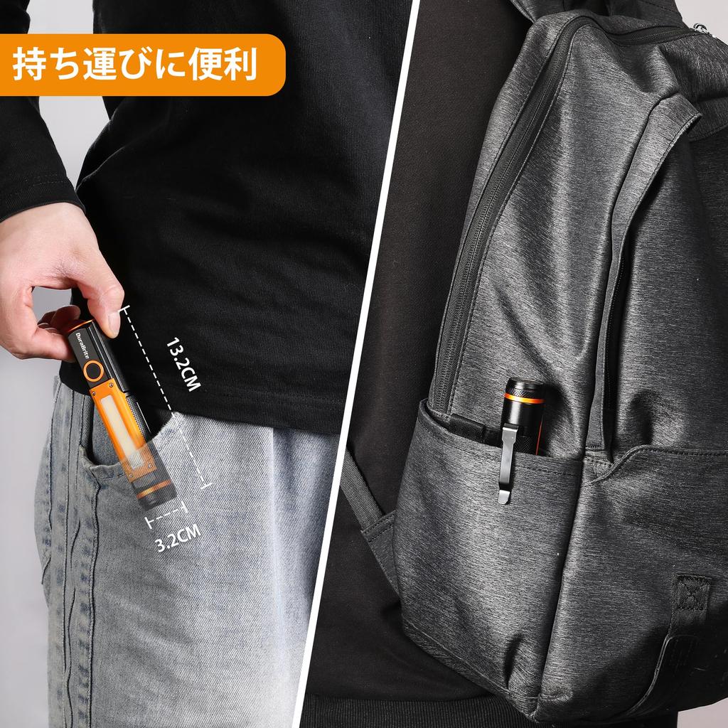 DuraBrite Handheld LED COB 500 High Aluminum Alloy USB Disaster Power Outage Inspection Flashlight, Light, Light, Penlight, Lumens, Brightness,