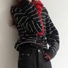Autumn Korean O-neck Striped Cardigan Women Sweater Fashion Casual Long Sleeved Loose Knitted Jacket Office Elegant Tops Simple Clothes