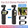 1-5 Stück Sonnenschutzhaube für DJI Osmo Pocket 3 Schnell lösbare Sonnenblende Lichtschutzschirm Sonnenschutz Sportkamera Zubehör