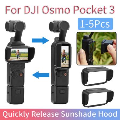 1-5Pcs Sunshade Hood for DJI Osmo Pocket 3 Quickly Release Sun Shade Cover Light Shielding Screen Shade Sport Camera Accessories