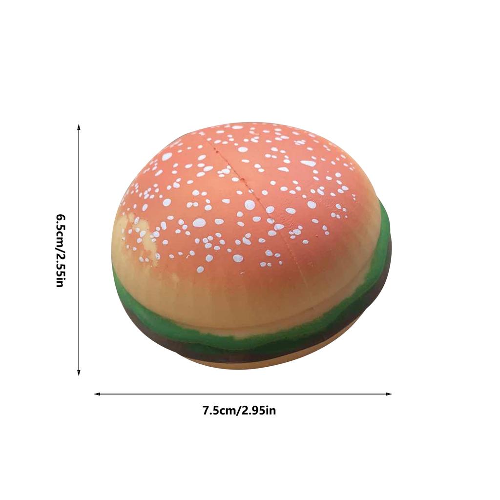 Squishy Simulation Hamburger Stress Ball Autism Sensory Toy Stress & Anxiety Relief Toys Pinch Decompression Toy For Adult