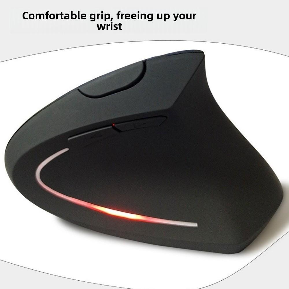 Multifunction 2.4G Vertical Mouse Silent Mute Buttons Vertical Wired Mouse 1600DPI Luminous Computer Mice School