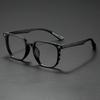 Trendy Square Black Eyeglasses for Men Women Fashion Clear Lens Glasses