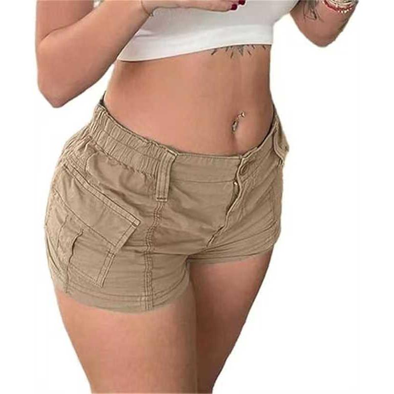 

Женские новые однотонные джинсовые шорты для работы XXL