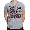 Raccoon Cute But Feral Funny Animals Quote Vintage Mens Womens TShirts TA56