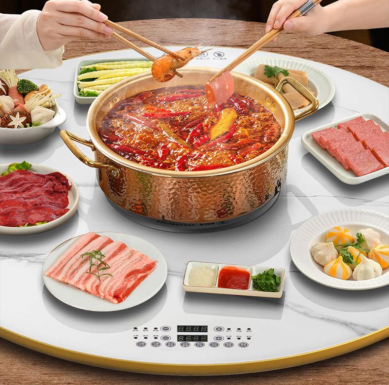 3000W Smart Multi-functional Induction Cooker and Warming Board for Hot Pot, Rice, and Dishes