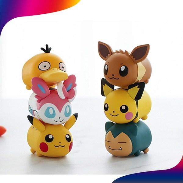 Pok?mon Stacking Figures 6 Set, 1 Set Korean Toy