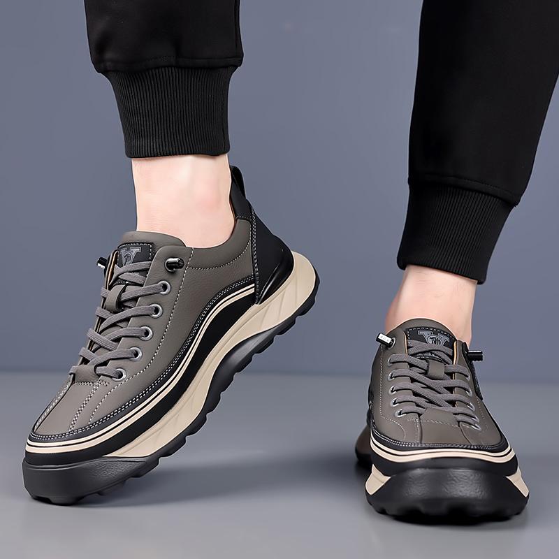 Fashion High Quality Outdoor Sports Shoes Lace Up Oxford Fashion Shoes Genuine Leather Thick Soled Wear-resistant Travel Leather Shoes