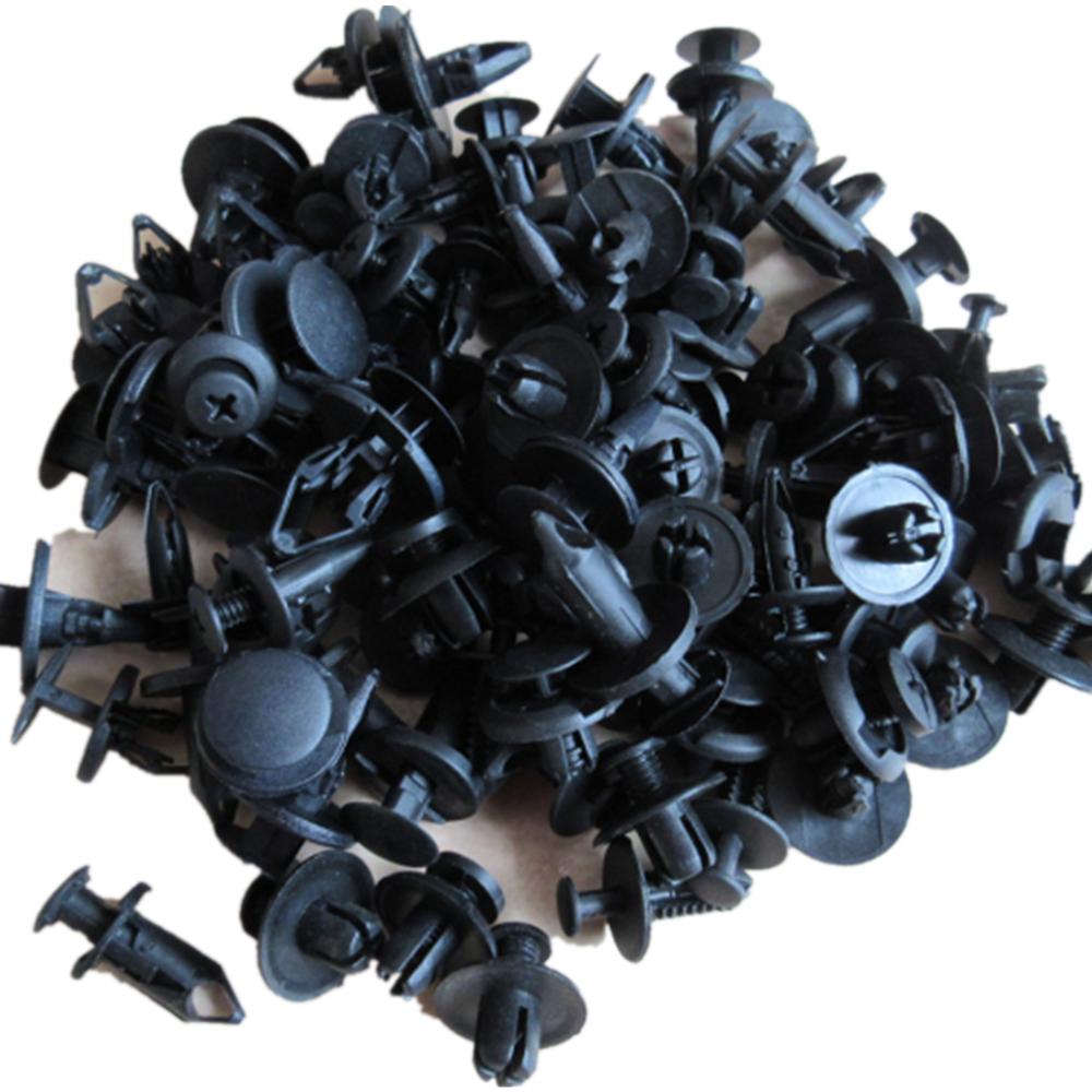 

100X Mixed Plastic Auto Fastener Bumper Clip Push Pin Rivet Car Panel Trim Clip