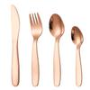 4 Pcs Set 304 Stainless Steel Children's Cutlery Set Portable Western Thickening Knives Forks Spoons Tableware Dinnerware