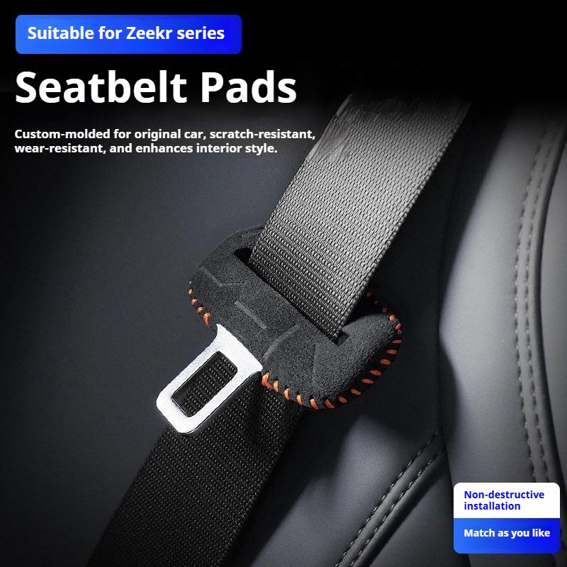 For ZEEKR 001 007 009 ZEEKR X 7X 9X Car Seat Belt Buckle Protective Cover Safety Belt Collision Prevention Car Modification
