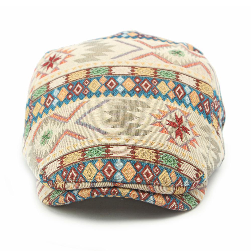HT4559 Men Women Beret New Stylish Jacquard Ivy Flat Cap Spring Autumn Artist Painter Beret Hat Male Female Adjustable Beret Cap