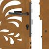 Garden Gate 100 X 150 Cm Weathering Steel Wavy Design
