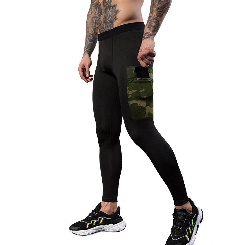 

Мужские повседневные высокоэластичные облегающие камуфляжные быстросохнущие спортивные брюки для тренировок и фитнеса