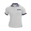 Men's Solid Color Button Pocket Lapel Short Sleeve Top Men's Casual Fashion Shirt