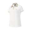 Golf Series Minimalist Fashion Sports Comfortable Short Sleeve Polo Shirt Women Tops Jade-White A11W615105FWT