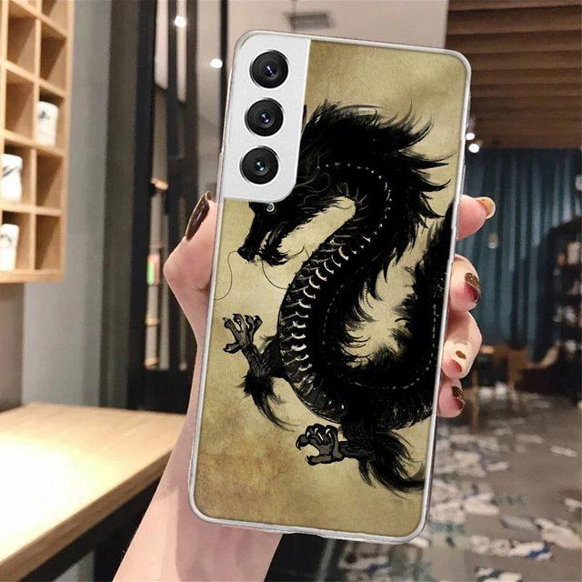 Asian Dragons Animal Tattoo Cool Soft Phone Case For Samsung Galaxy S23 S22 Ultra S21 Plus S20 Fe S10 Lite S9 S8 +S10e S7 Edge