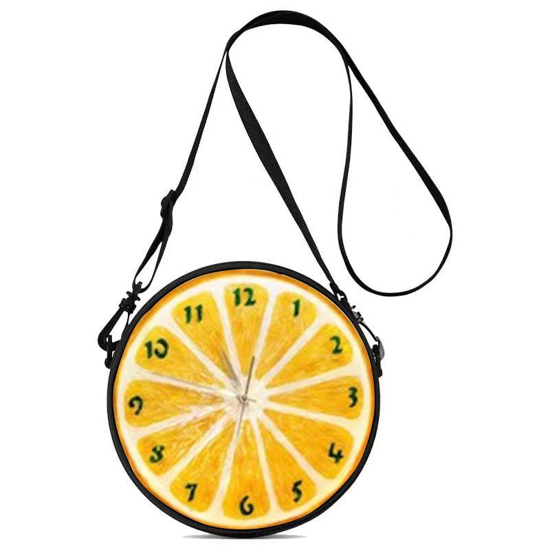 Women'S Personalized Vinyl Record Small Round Bag Can Be Carried And Carried Polyester Multi-Functional Cosmetic Bag Storage Bag