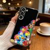 Vibrant Pop Trend M-MurakamiS Art Phone Case For Samsung Galaxy S24 S25 S23 S22 S21 Plus S24 S25 Transparent Cover Case