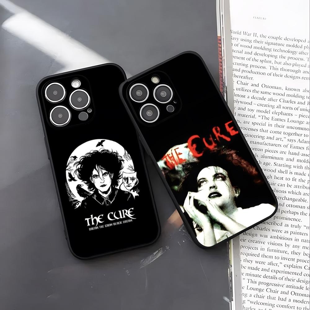 Vintage Rock Band The Cure Phone Case For IPhone 17 Pro Max 16 15 14 Pro Max 13 11 X Xs Xr 8 7Plus Silicone Cover