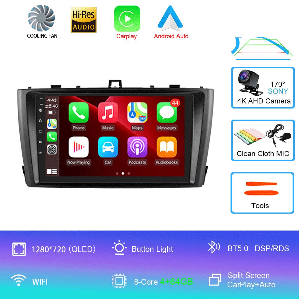 Android 14 Car Radio For Toyota Avensis 2008-2015 Multimedia Video Player Stereo GPS Navigation 5G WIFI DSP Carplay Android Auto