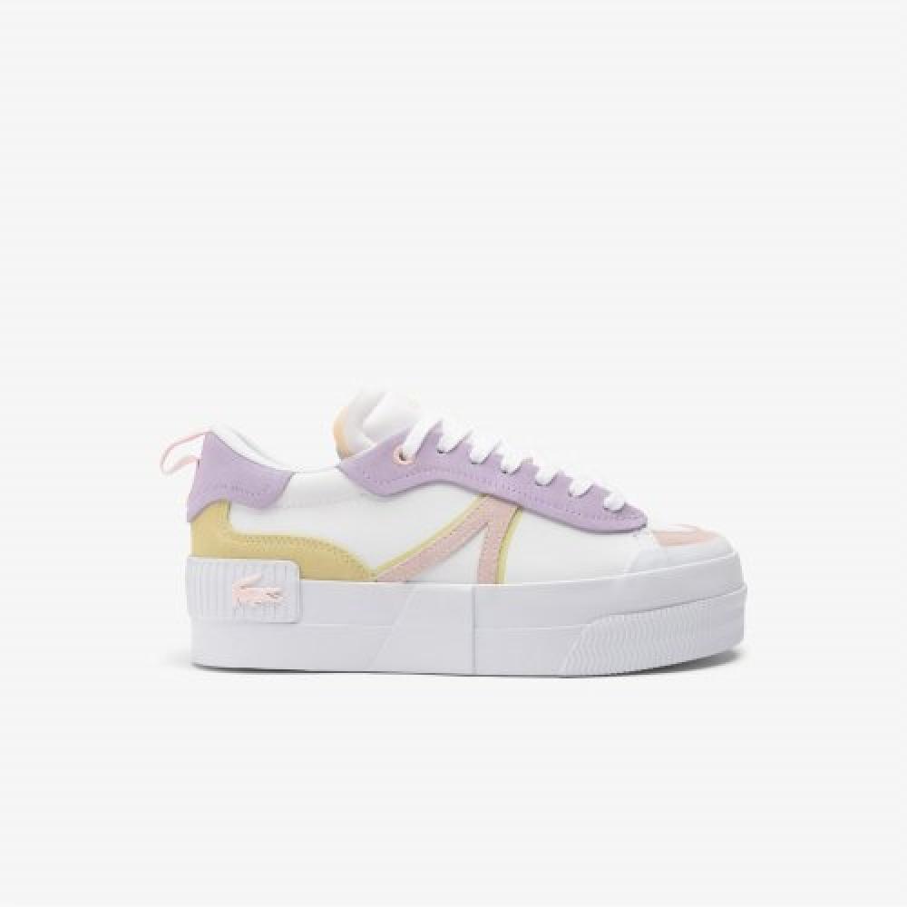 

LacoSte Women S L004 Platform Leather SneakerS [white] 230
