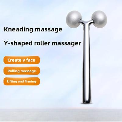 Face Introduction Lift Massage Stick, Thin V Face Artifact Beauty Instrument 3D Double Roller Massager