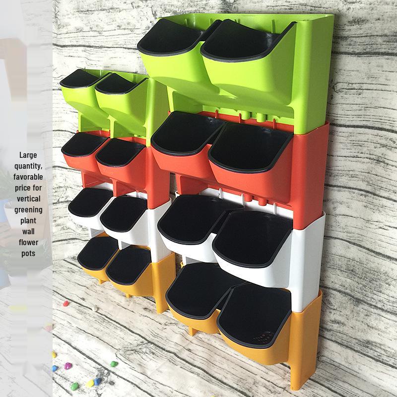 Wall-Mounted Vertical Greenery Pot for Flowers and Vegetables, Ideal for Balcony Gardens