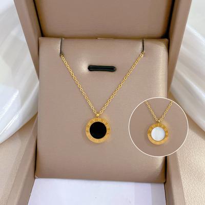 Chic and Versatile Titanium Steel Necklaces for Women, Lockbone Chains with Personal Appeal